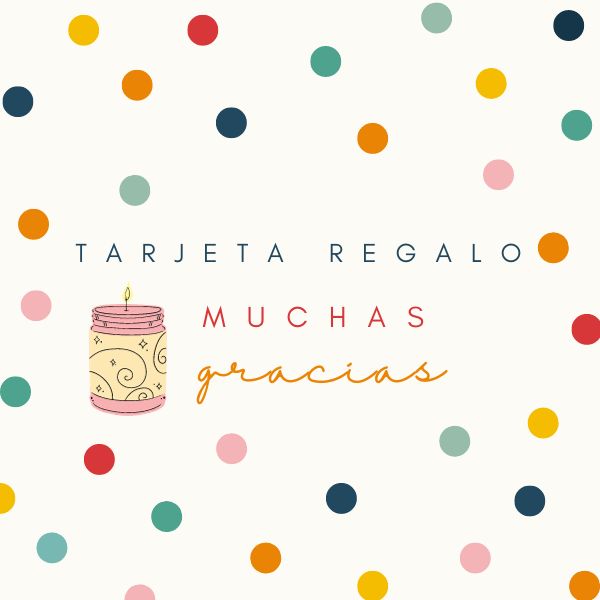 Tarjeta de regalo para comprar vela aromática vegana de Relier Home